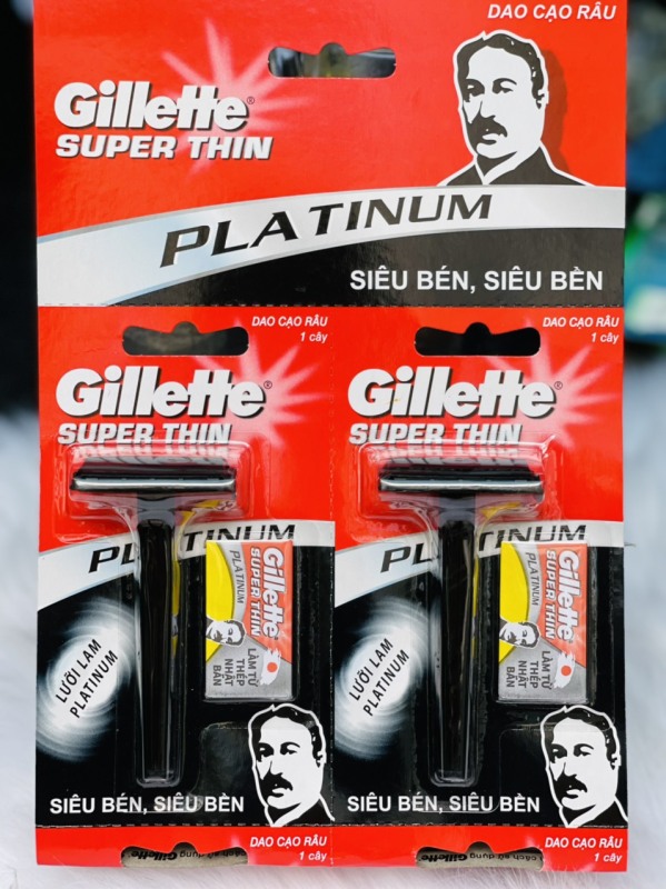 Dao Cạo Râu Gillette Vector (vĩ màu đỏ) – Siêu bén và siêu bền giá rẻ
