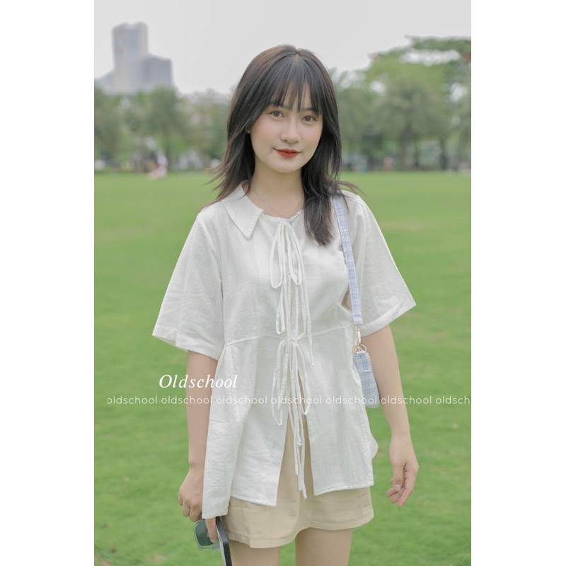 (Oldschoolcloth)ÁO BABYDOLL LUCY TOP (ảnh thật/sẵn)
