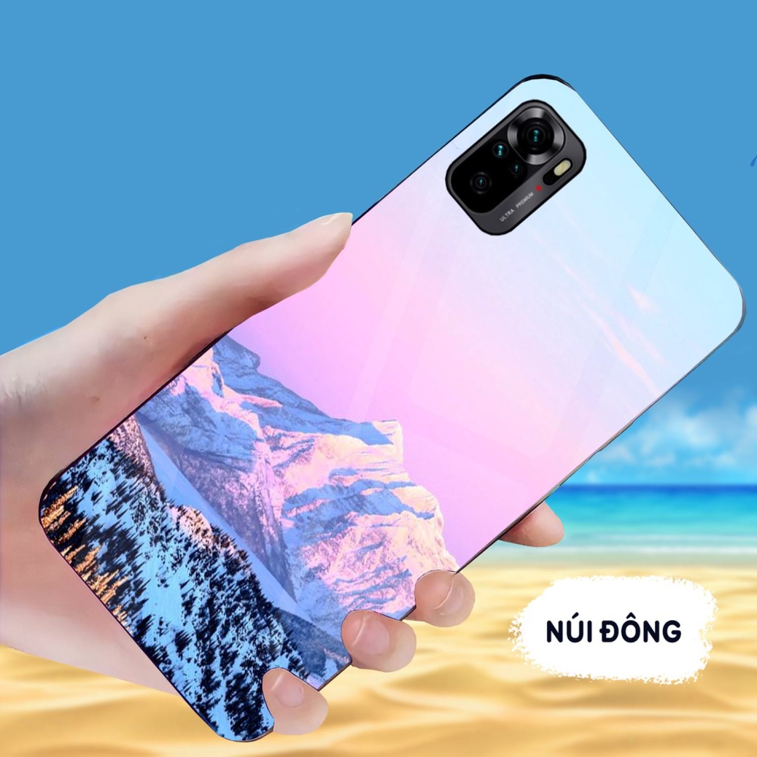 Ốp lưng xiaomi redmi note 10, note 10s, note 10 pro, note 10 5g mặt kính gương sáng bóng, thời trang