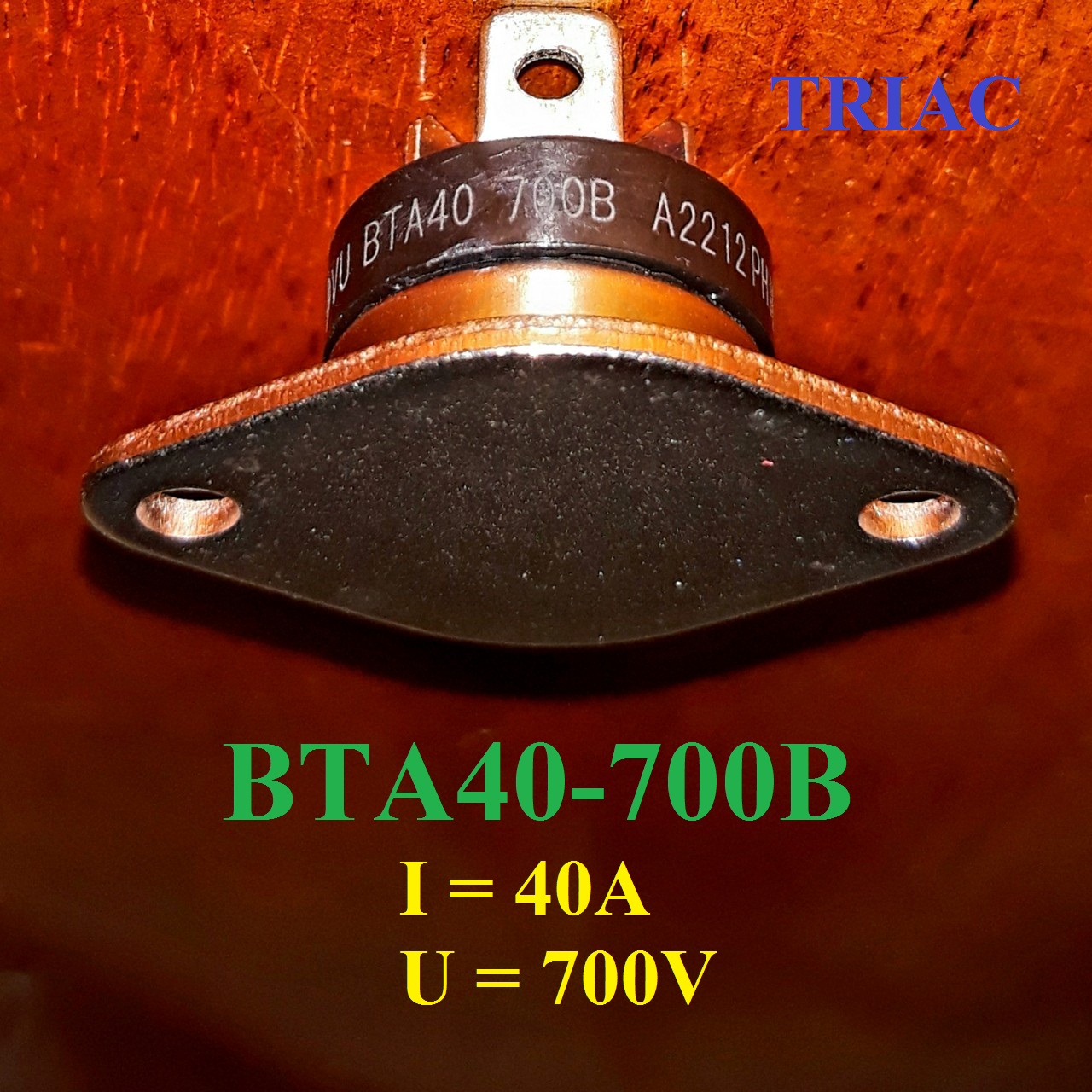 Triac BTA40-700B 40A 700V ( Mã 184 ) BTA 40 – 700B