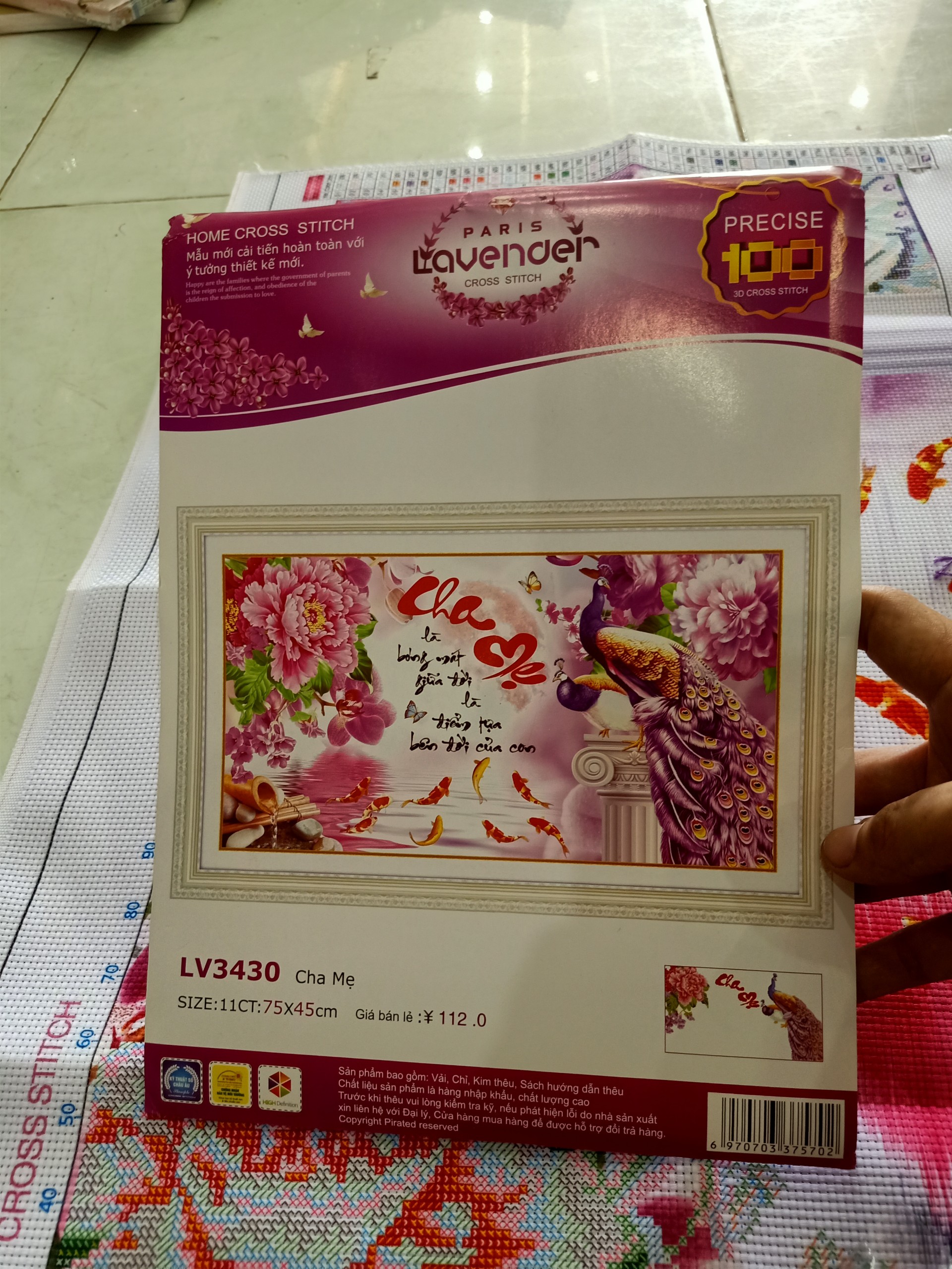 tranh thêu chữ thập Cha Mẹ lv3065,lv3053,lv3430