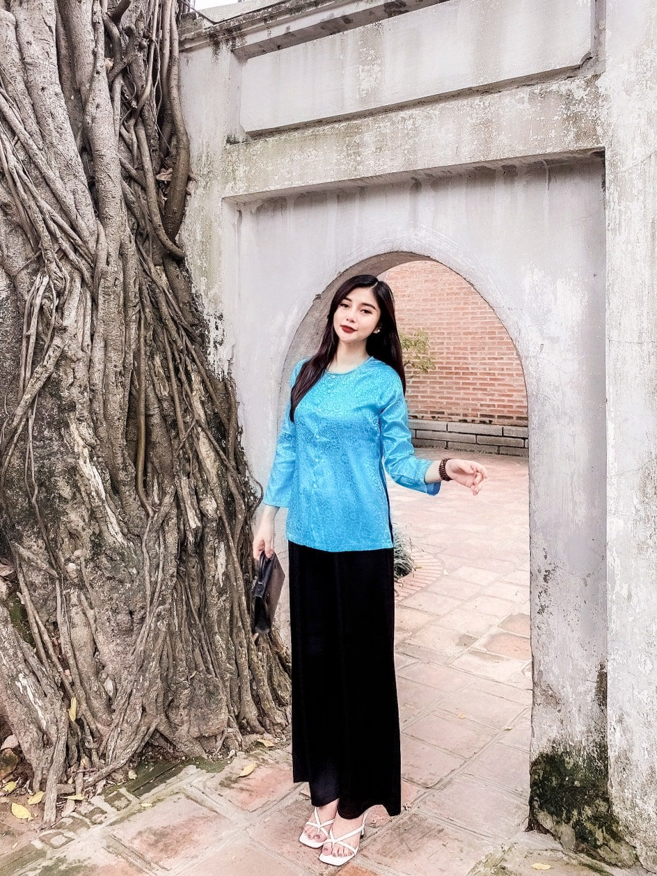 Áo Bà Ba Lụa Gấm Đi Lễ Chùa, Bán Rời áo và quần