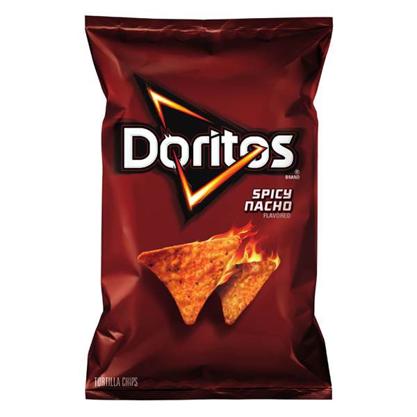 Bánh snack giòn hiệu Fritolay's Doritos Spicier Nacho Chips - Nhập khẩu Mỹ 198g