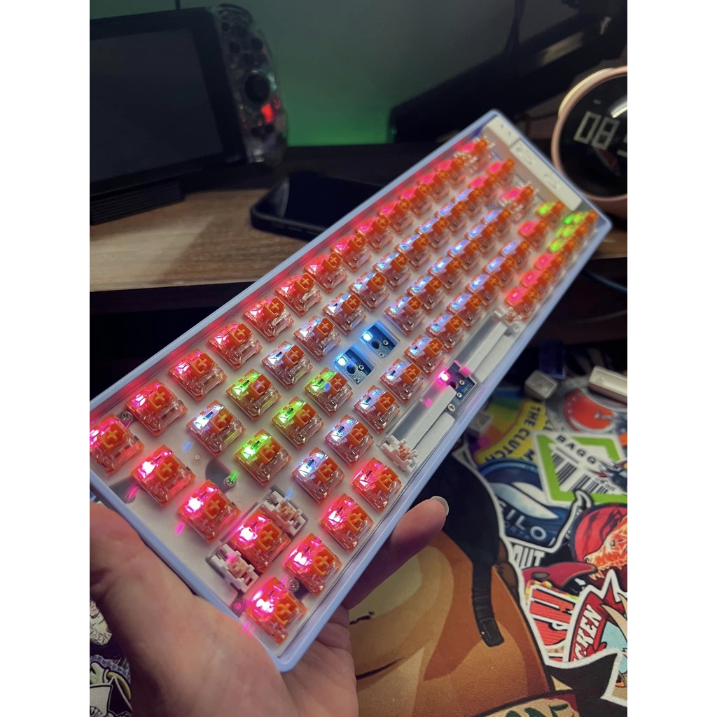 BÀN PHÍM CƠ KHÔNG DÂY HOTSWAP Langtu GK65 % CUSTOM SWITCH