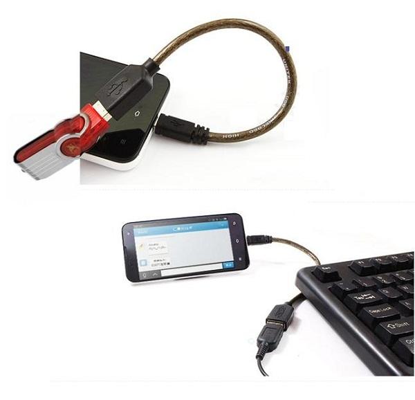 Cáp OTG Chuyển Micro USB sang USB 2.0 Unitek Y-C438 (Đen)