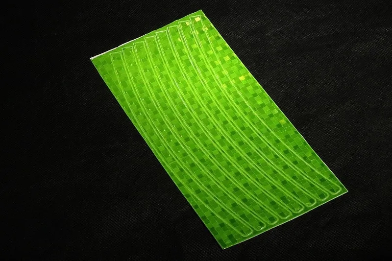 ROCKBROS Bicycle Rim Sticker Diy Light Decal Reflective Sticker Safe Protective Accessories（Yellow）