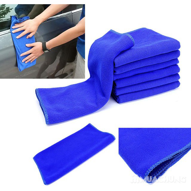 Combo 5 khăn lau xe ô tô, xe hơi siêu sạch