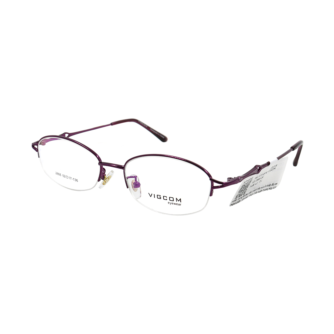 Gọng kính cận nam, gọng kính cận nữ chính hãng vigcom vg2866 c4