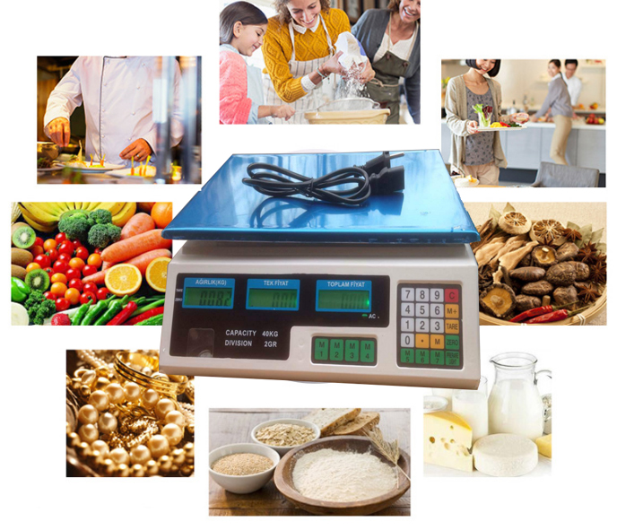 Cân tính tiền điện tử- Cân Điện Tử Bán Hàng Tiếng Việt 40kg