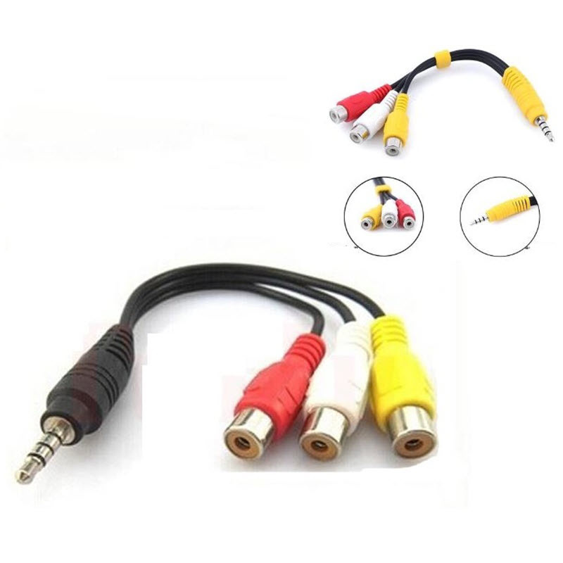 Cáp chuyển từ cổng 3.5mm sang AV hoa sen
