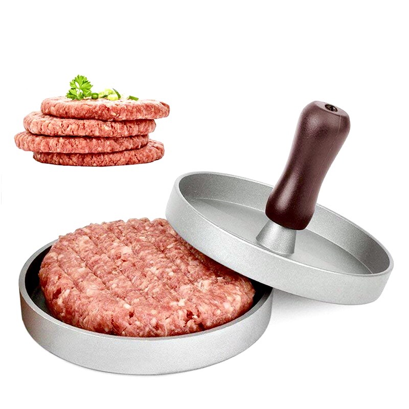 Khuôn ép thịt hamburger hình tròn/ Dụng cụ ép thịt làm hamburger