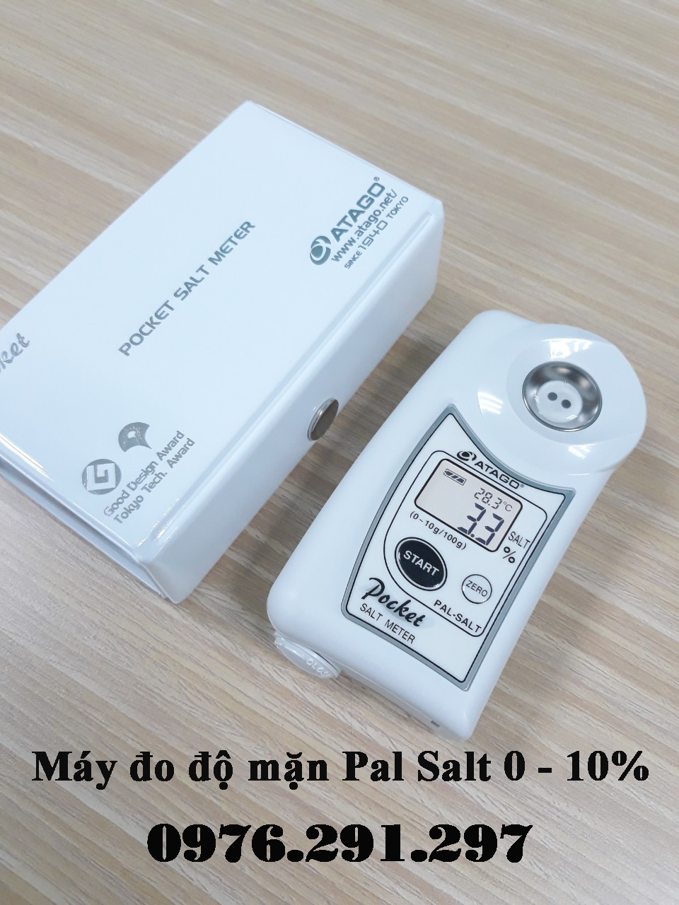 Máy đo độ mặn atago pal salt 0 -10% nhật bản