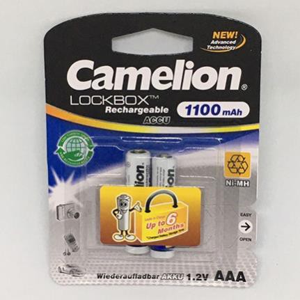 Pin sạc đũa /aaa chính hãng camelion 1100mah vỉ 2 viên