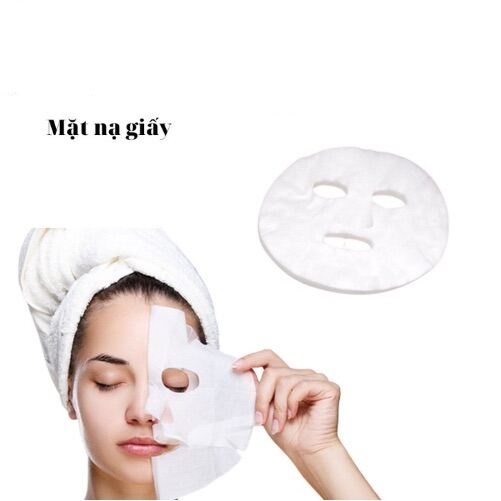 Gói 100 miếng MẶT NẠ GIẤY khô siêu mềm mịn