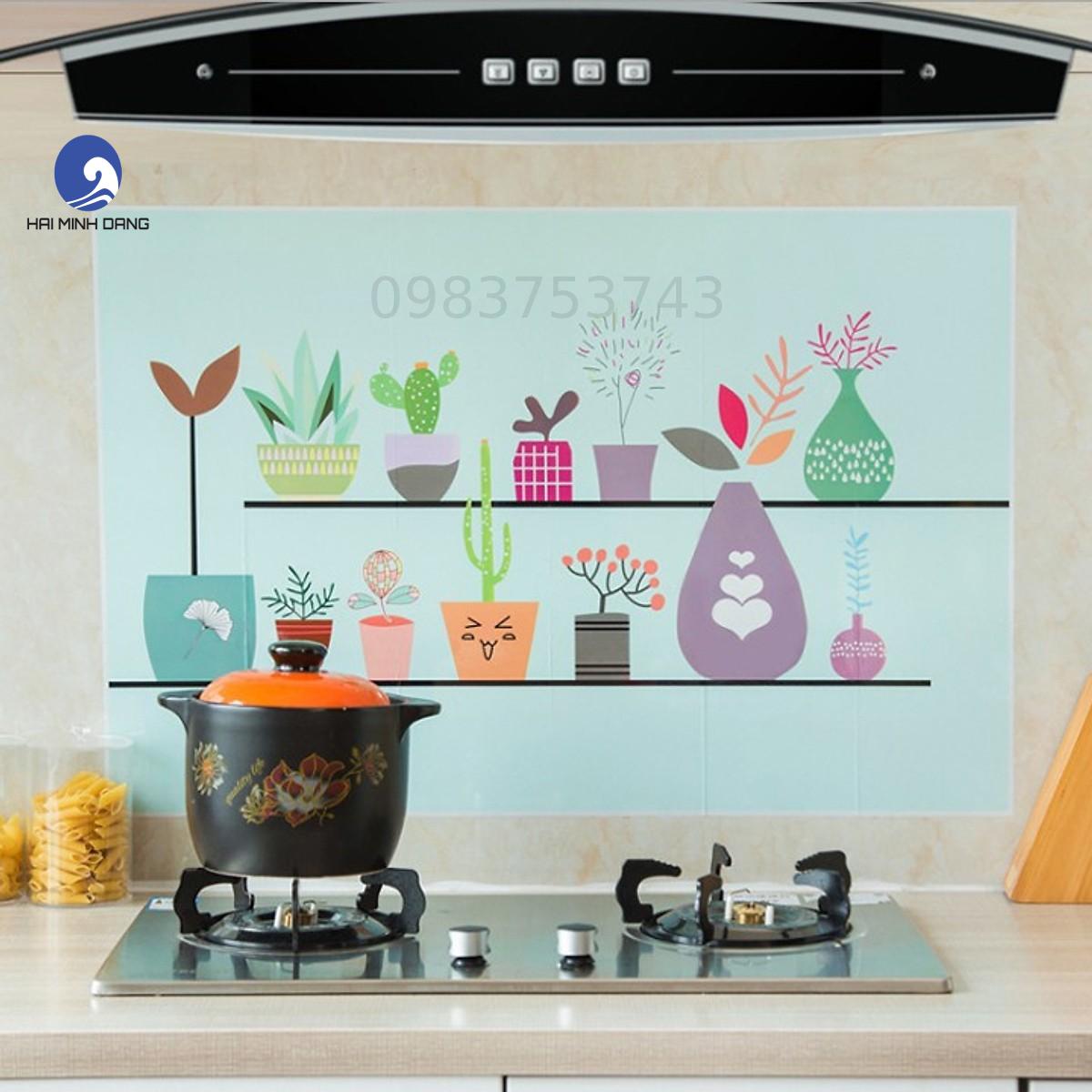 Giấy Dán Bếp Cách Nhiệt 3D Mẫu Mới Siêu Bền