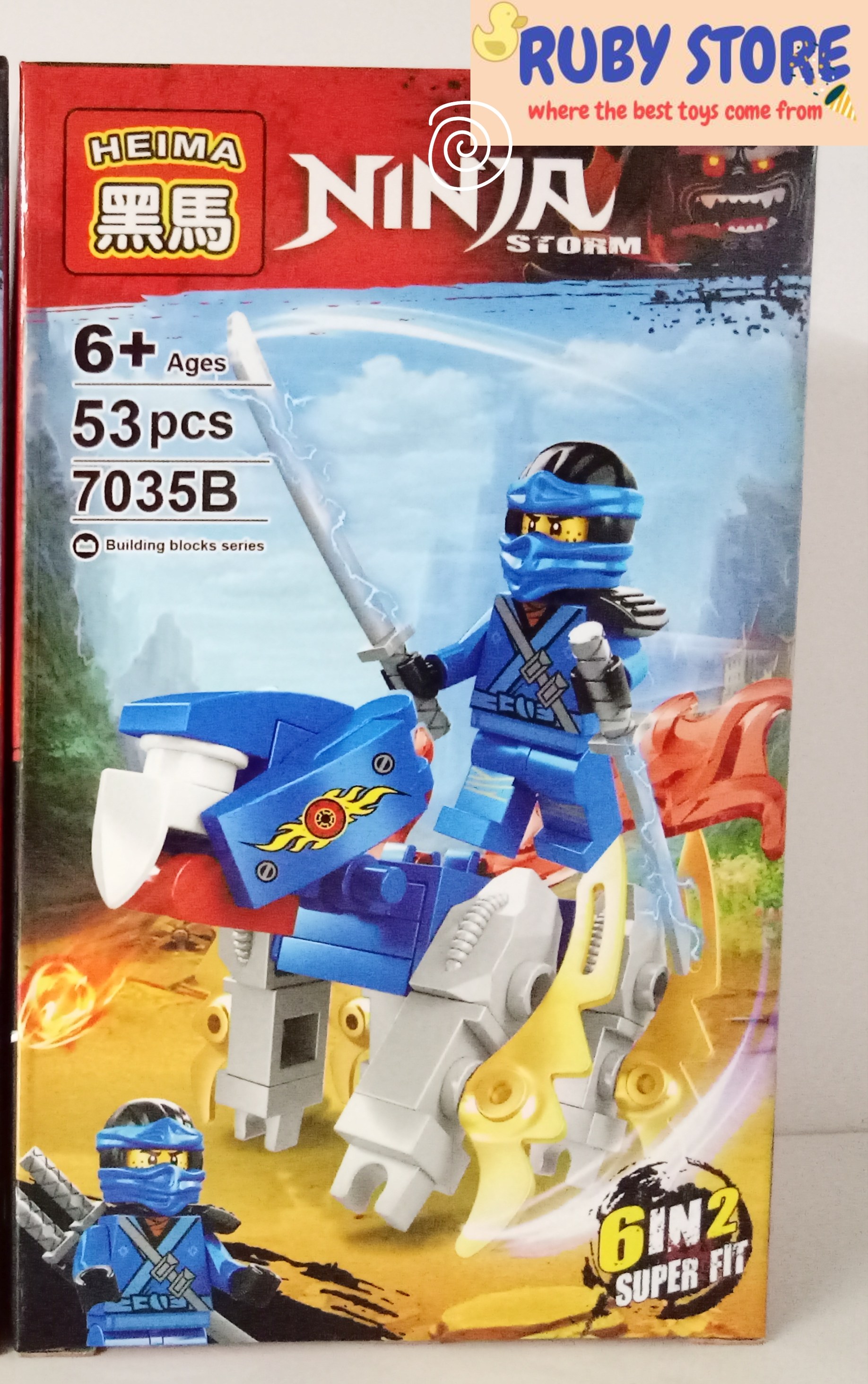 1 hộp lắp ráp ninja storm cưỡi rồng nhiều kiểu