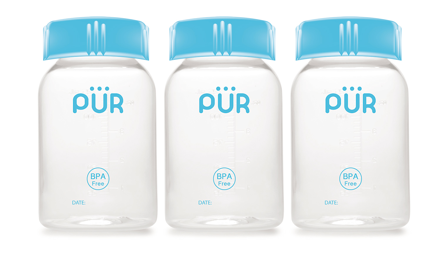 BỘ 3 BÌNH TRỮ SỮA PUR 125ML