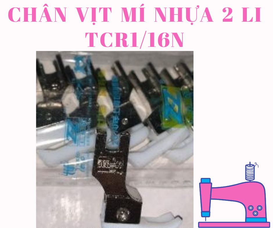 CHÂN VỊT MÍ NHỰA 2 LI TCR1/16N