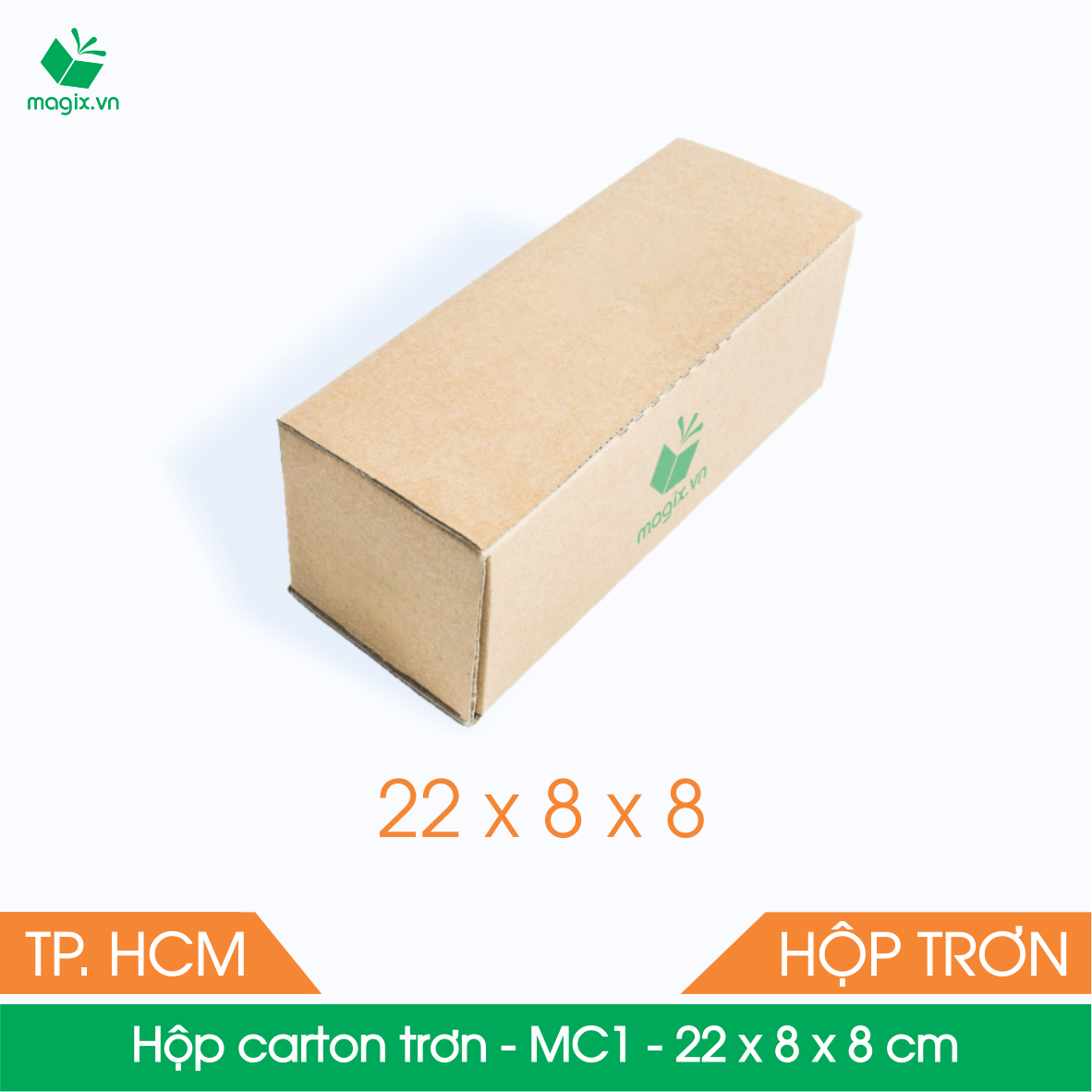 10 Carboard boxes - MC1 - 22x8x8 cm