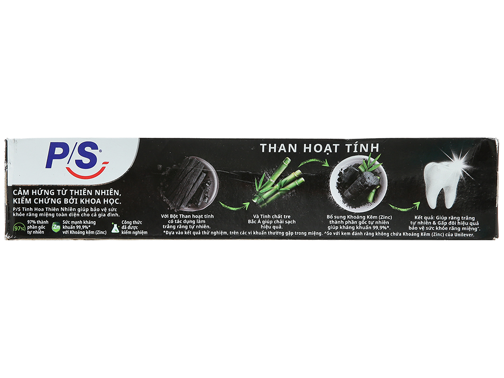 Combo 3 Kem đánh răng PS Than hoạt tính 230g