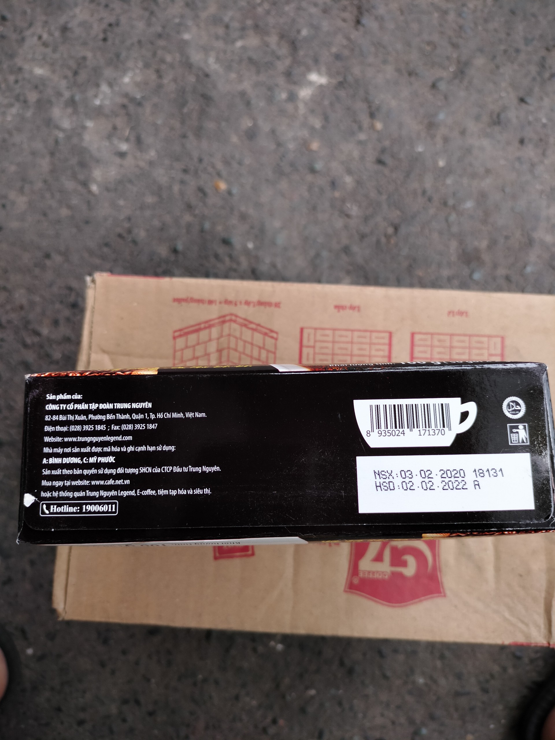 Cà phê G7 hòa tan đen - Hộp 50 gói 2gr