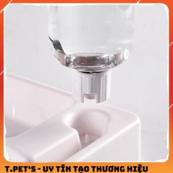 [HCM]Bát Ăn đôi kèm bình cho chó mèo