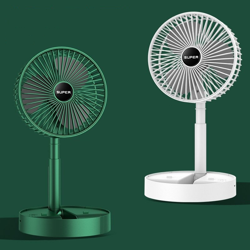 Quạt tích điện để bàn gấp gọn 3 cấp độ gió, Quạt mini sạc điện, quạt mini để bàn