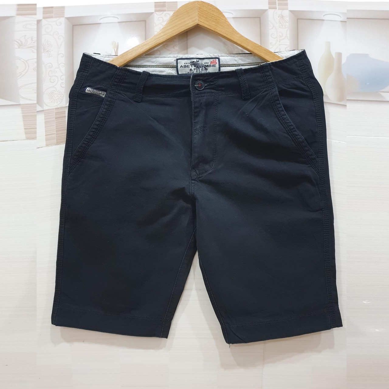 Quần short kaki nam cao cấp phom rộng, ống rộng