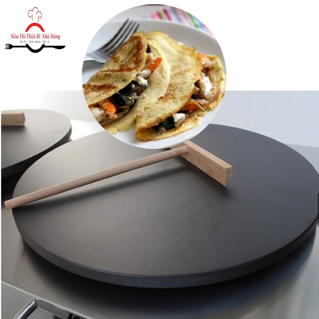 Máy làm bánh Crepe đôi dùng Gas