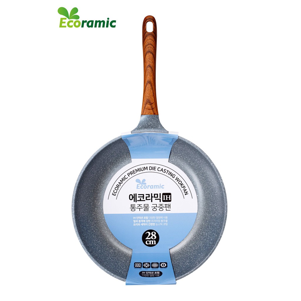 Ecoramic - Chảo Đúc Vân Đá Sâu Lòng Đáy Từ
