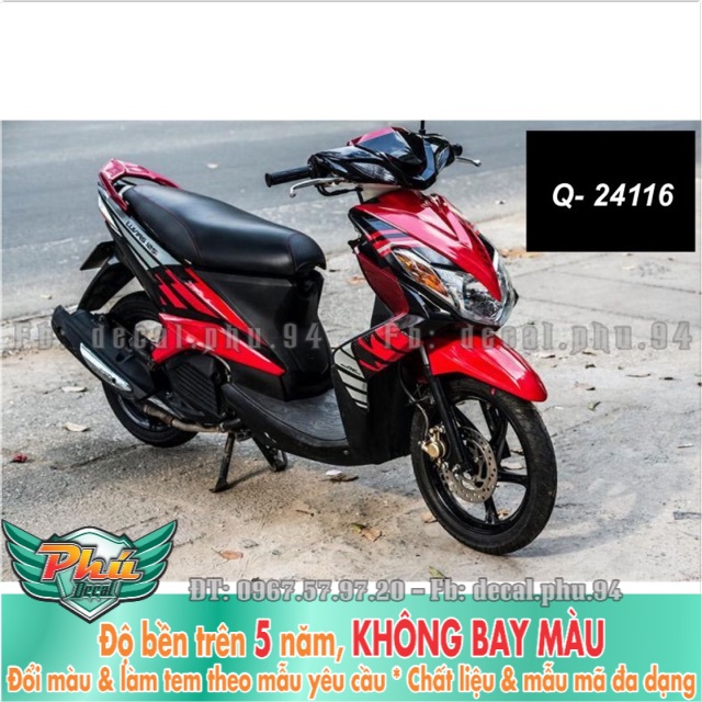 Tem rời Luvias đỏ đen - Tem rời Crom -mã 3