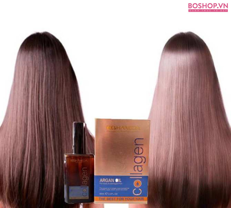 TINH DẦU DƯỠNG TÓC HANEDA COLLAGEN ARGAN 60ML