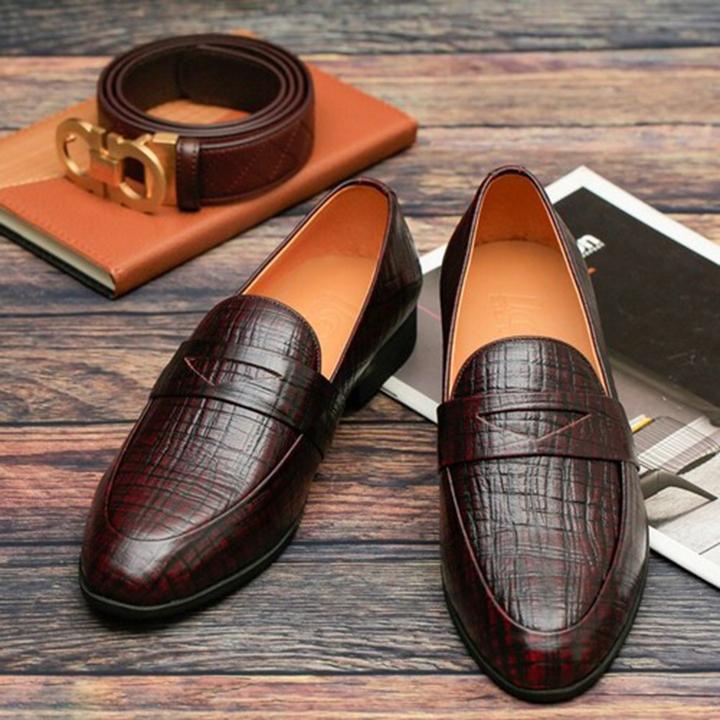 Giày tây nam da bò nơ thủng cánh én hàng VNXK(ĐEN, NÂU)