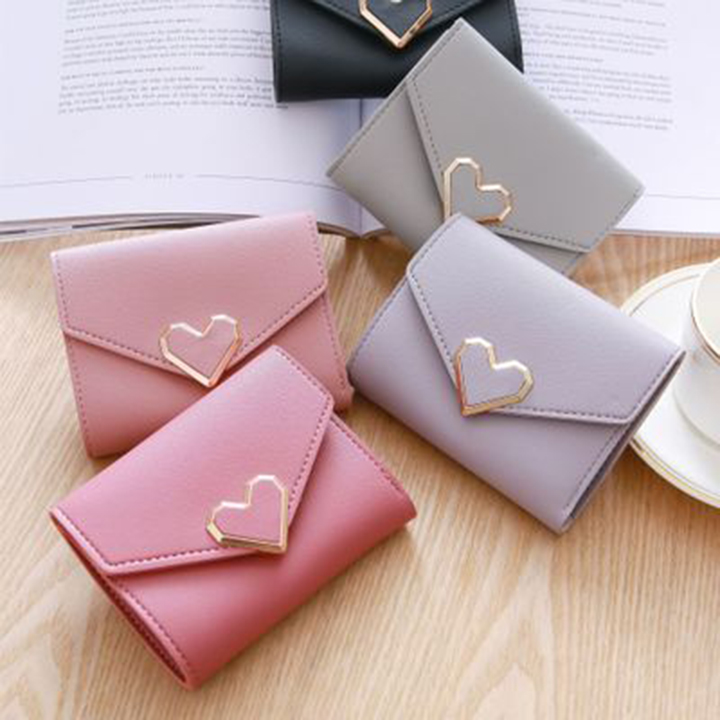 Ví nữ mini khóa trái tim