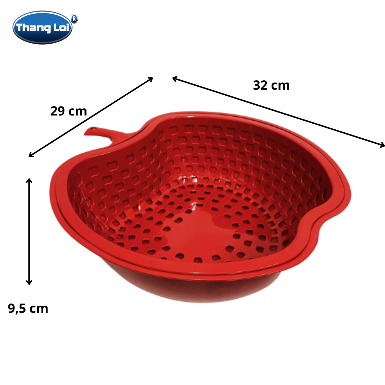 Thau rổ trái táo nhựa Thắng Lợi