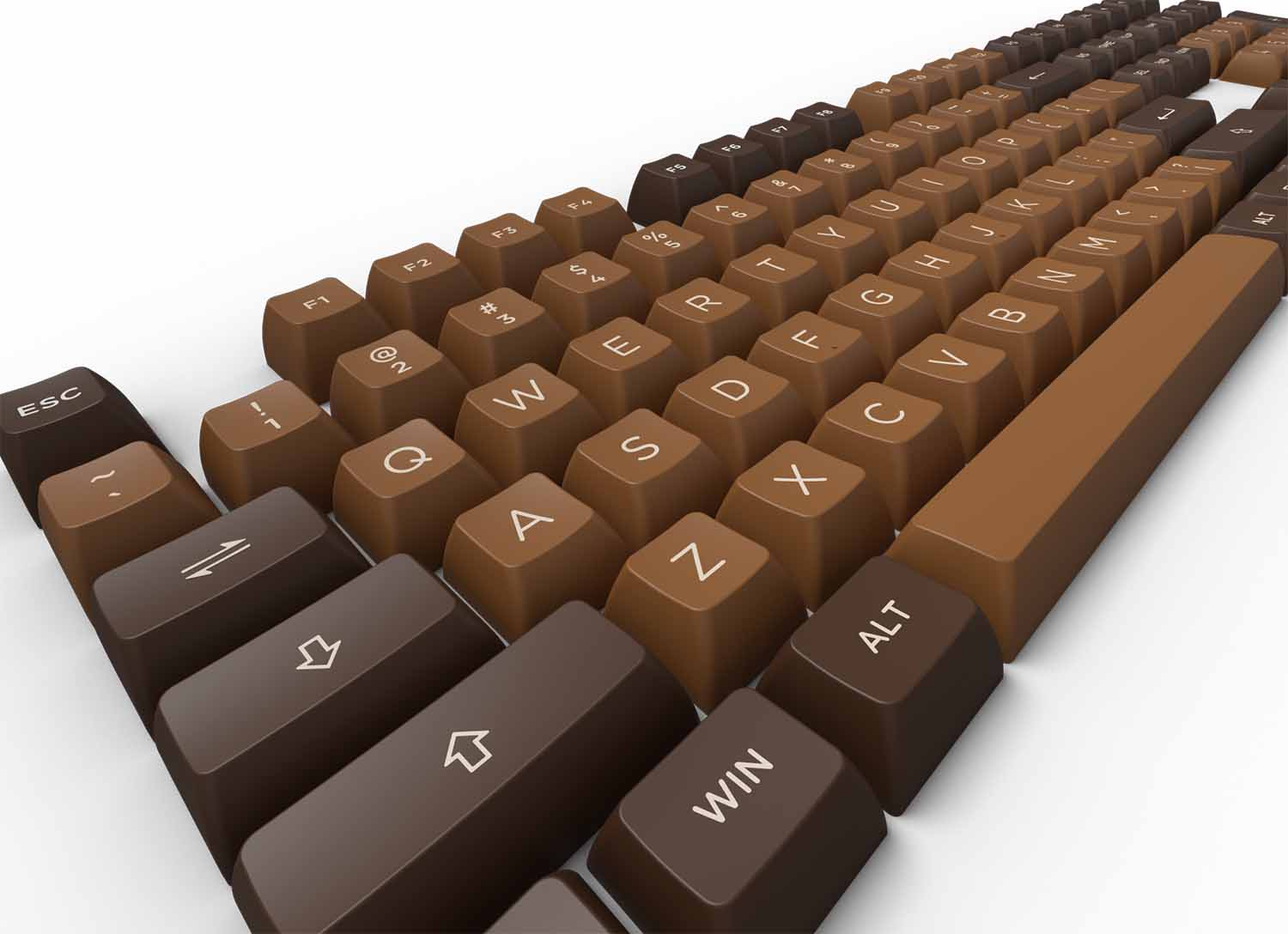 Bộ keycap AKKO Chocolate (PBT Double-Shot/ ASA profile/ 178 nút)