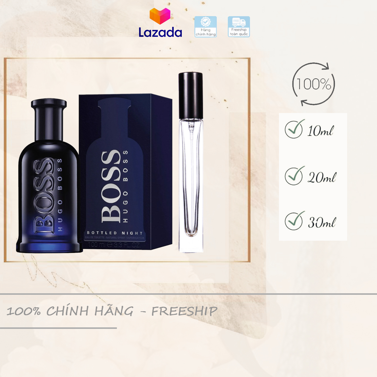 [Chiết 10-20-30ml] Hugo Boss Bottled Night For Men