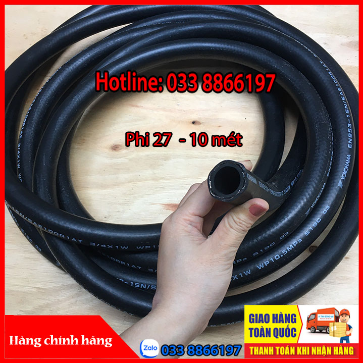 Dây bơm xăng dầu 10m Yokohama phi 27