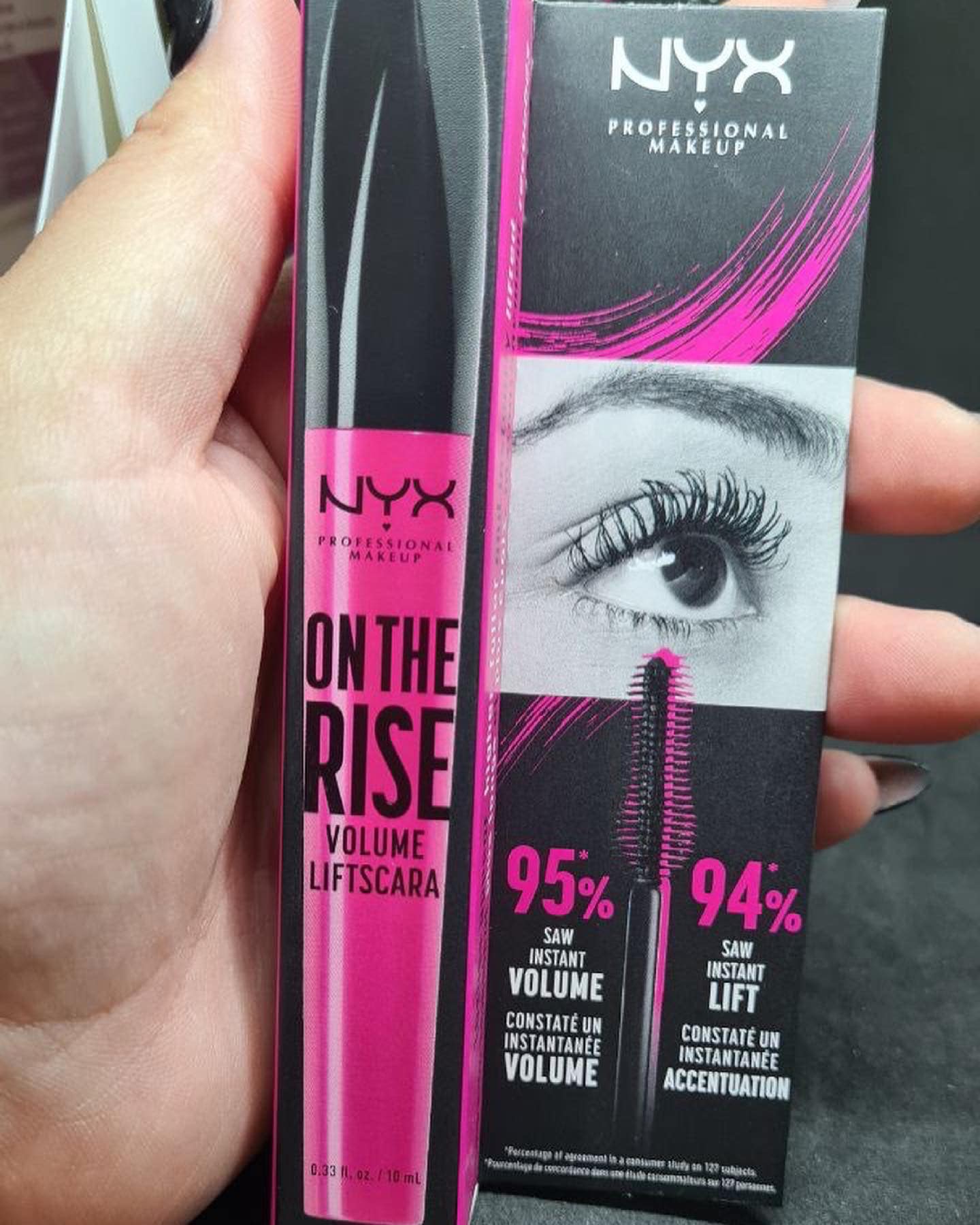 MASCARA NYX MAKE UP ON THE RISE VOLUME MASCARA BLACK 11809