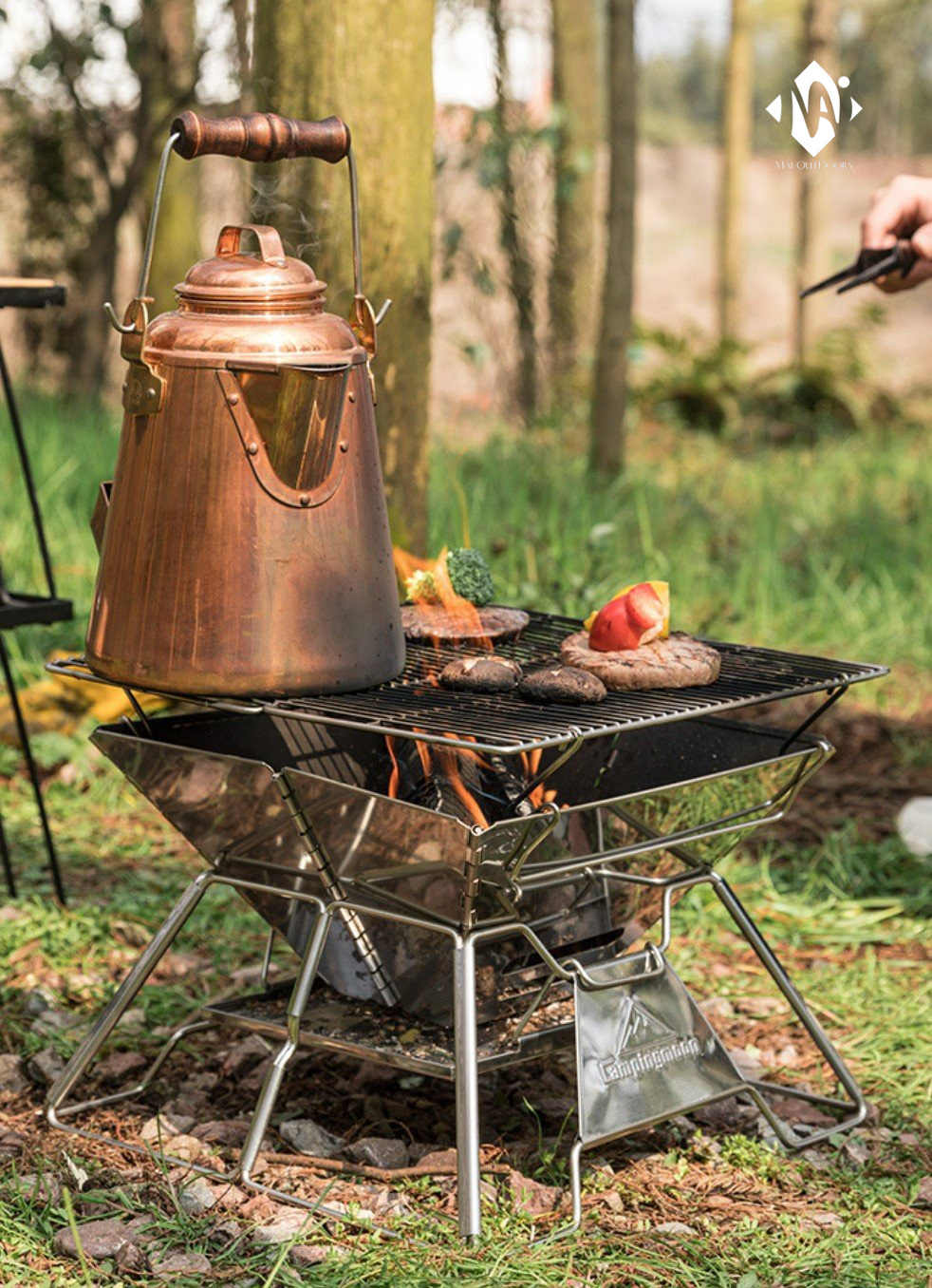 Bếp Nướng Than Hoa Dã Ngoại Gấp Gọn Campingmoon MT-2