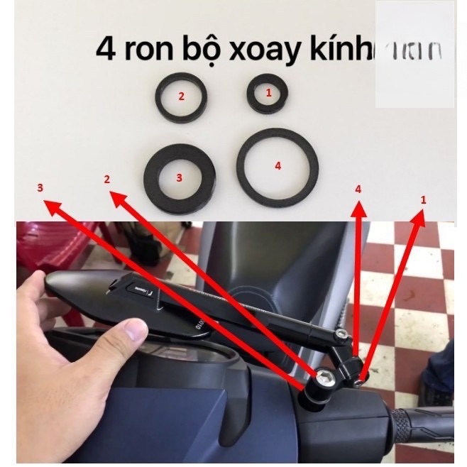 Bộ ron kính chế xoay 360 độ