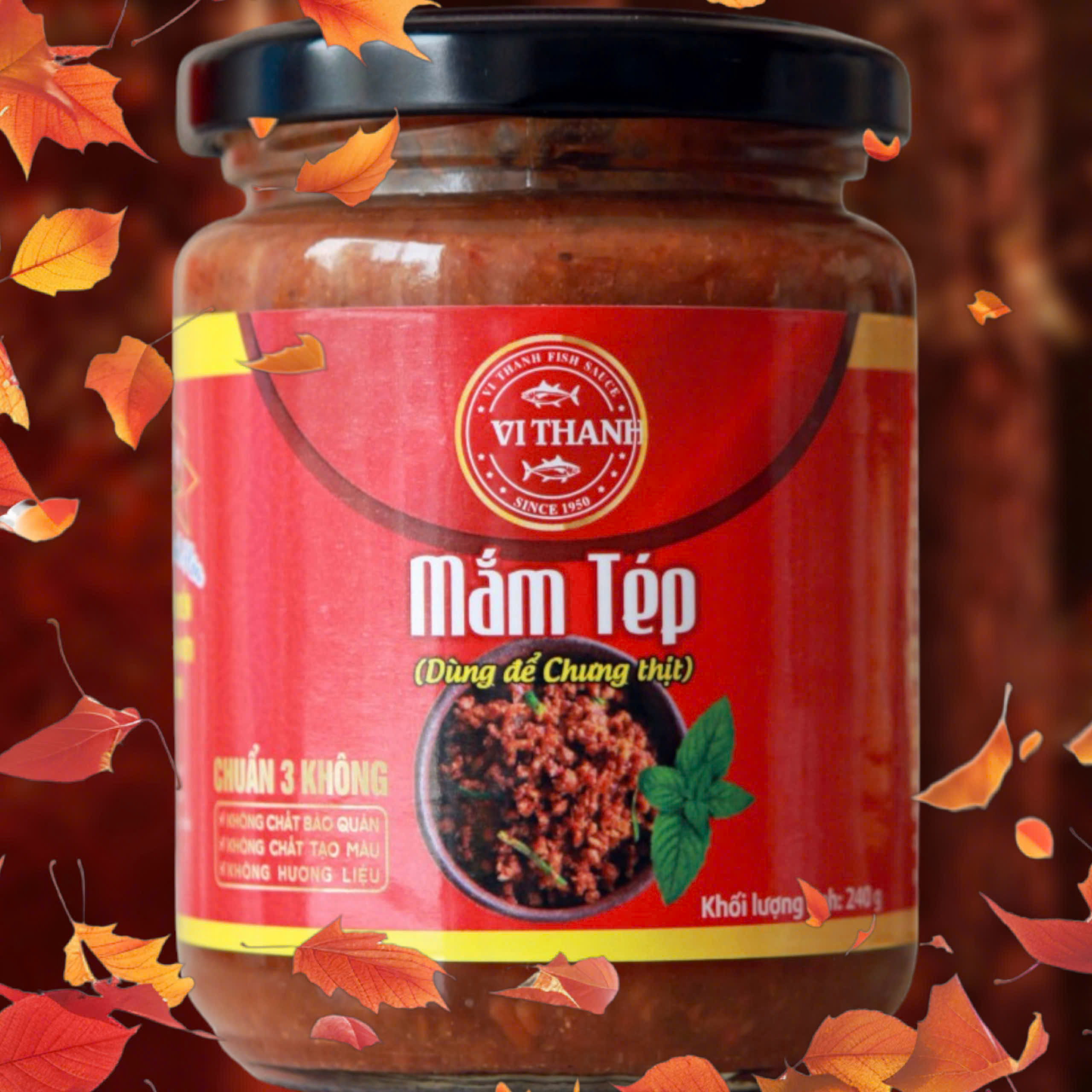 Combo 3 hũ mắm tép Vị Thanh loại đặc biệt 240ml sản phẩm đạt chứng nhận Ocop tỉnh Thanh hóa