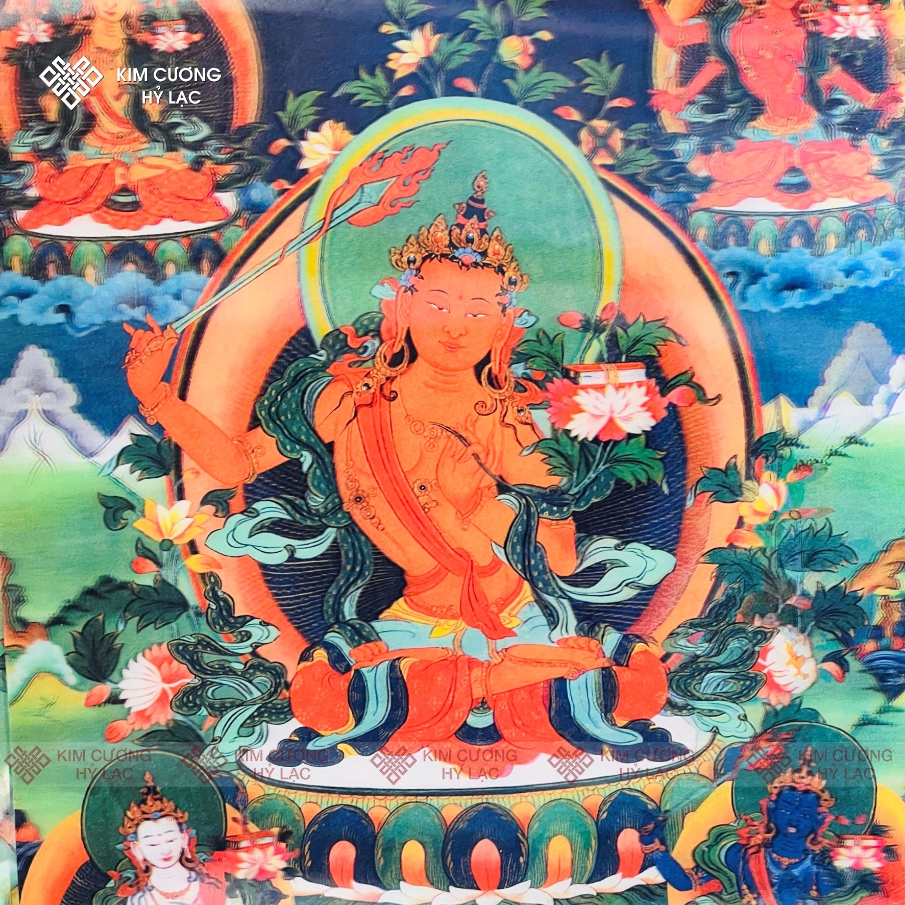 Tranh 3D các vị Phật mật tông [Kim Cương Hỷ Lạc]