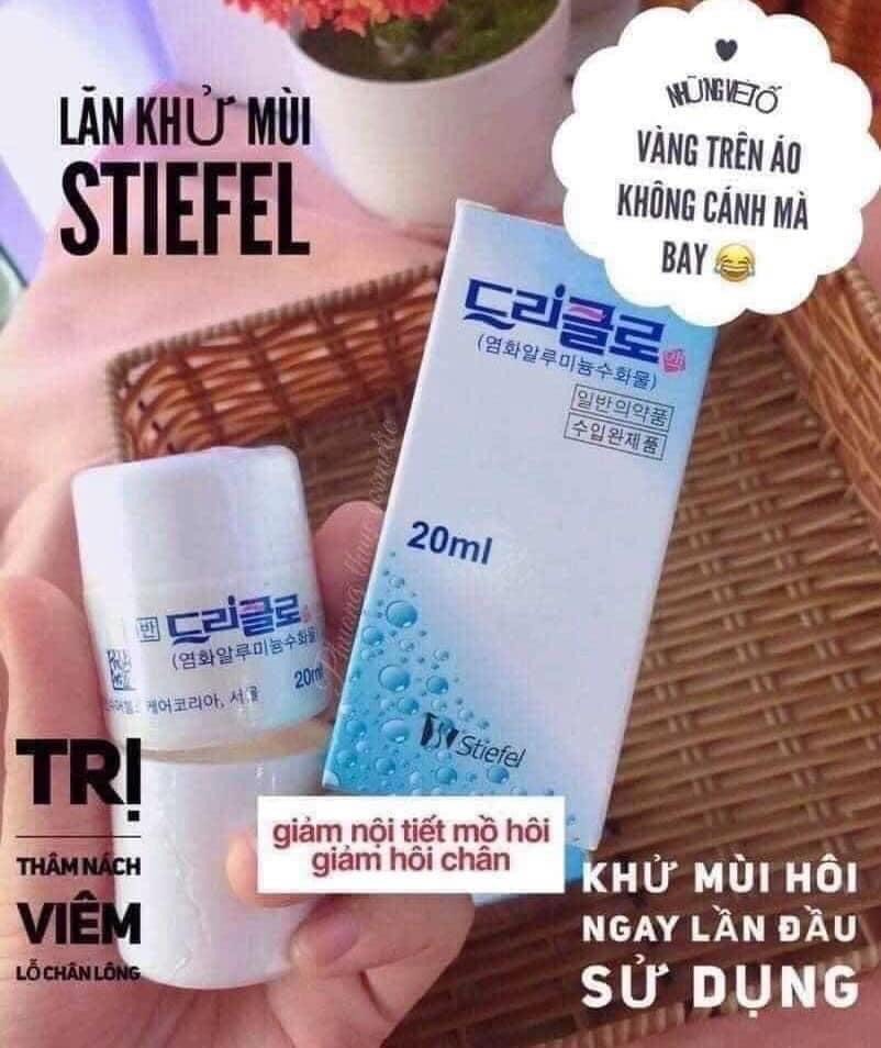 Lăn Khử Mùi DRICLOR - Lăn Nách Hàn Quốc