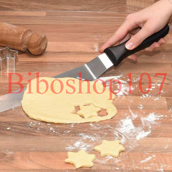 Dao chà láng inox cong cán nhựa 25cm