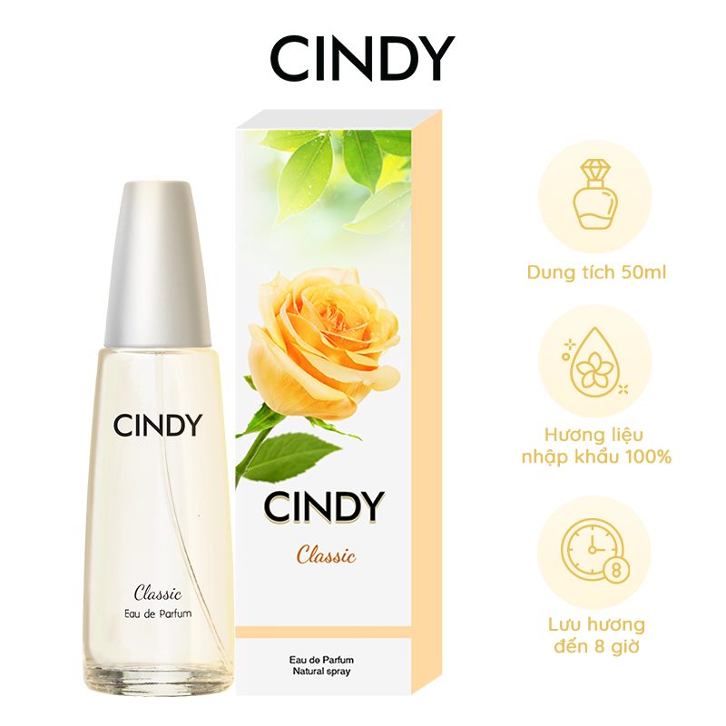 Nước hoa hương thơm Cindy 50ml-4 mùi
