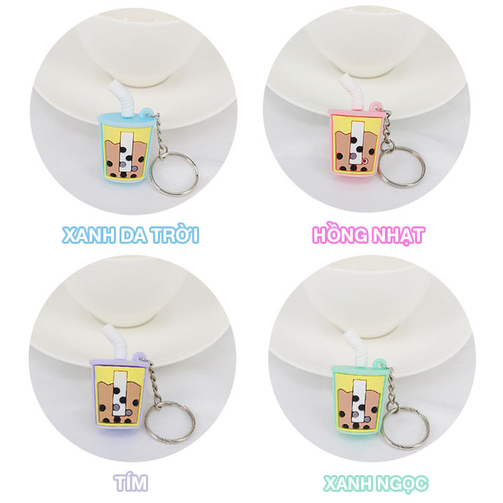 Móc khóa ly trà sữa cute MK13