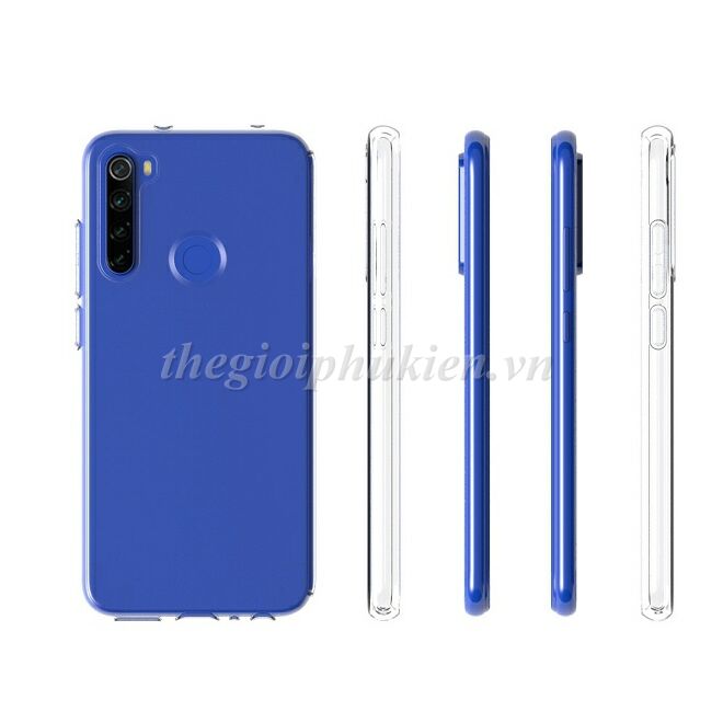 Ốp lưng silicon dẻo trong suốt Xiaomi Redmi Note 8T siêu mỏng 0.6mm