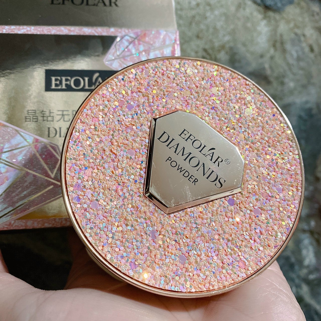 Phấn nền trang điểm 2 tầng Efolar Diamond