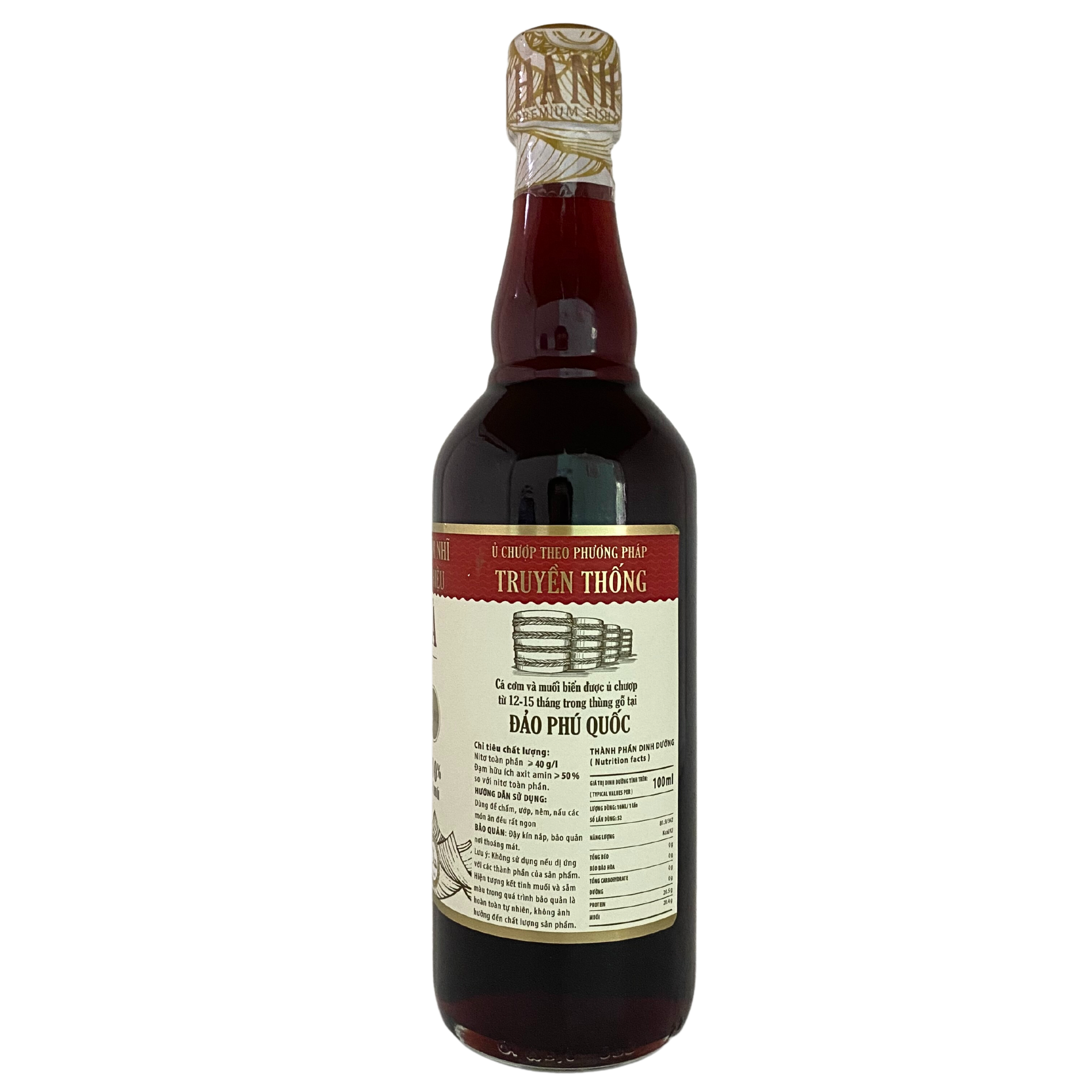 Nước mắm nhĩ Thanh Hà Phú Quốc 40N-520ml